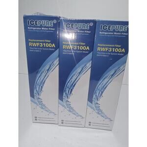 ICE PURE Replacement Refrigerator Water Filters RWF3100A 3 Pack NEW
